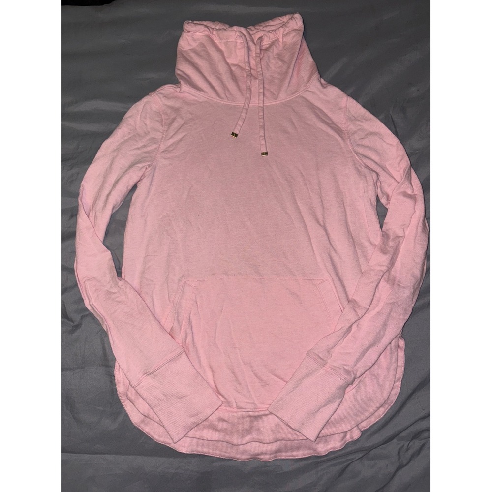 Lilly Pulitzer‎ Light Pink Mock Neck Pullover Hoodie, Size XS
